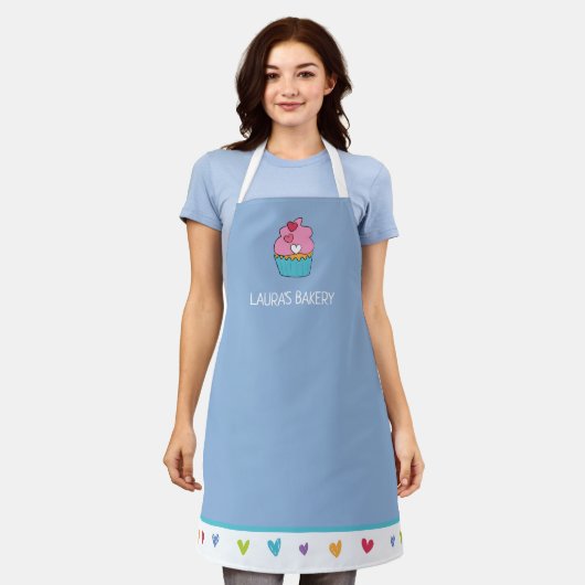 Speciaal voor vrouwen ontworpen Cupcake Apron Schort (Gedragen)