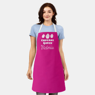 Speciaal voor vrouwen ontworpen roze kakkerlak schort