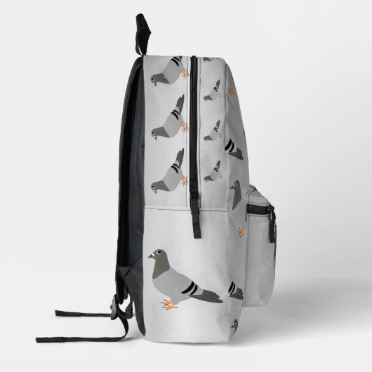 Speciaal vormgegeven duif bedrukte rugzak (Links)