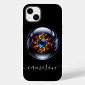 Speciaal vormig oog donkerblauw Case-Mate iPhone case (Achterkant)