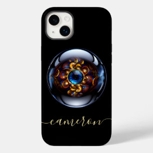 Speciaal vormig oog donkerblauw Case-Mate iPhone 14 plus hoesje