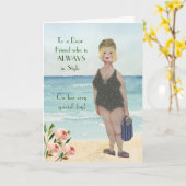 Speciaal vriend altijd in Stijlglam Kaart (Gele Bloem)