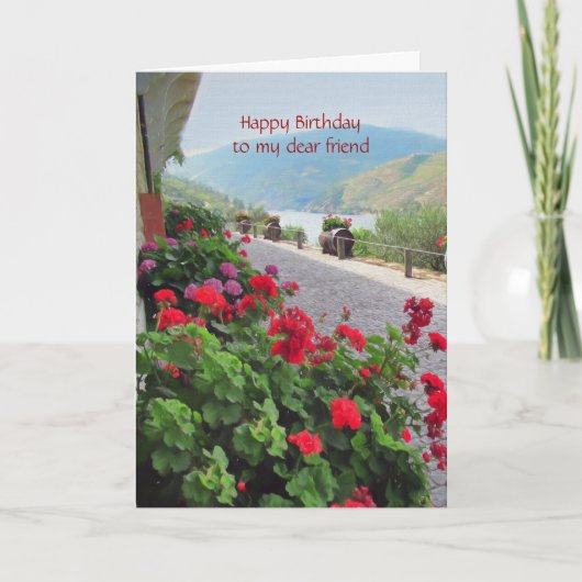 Speciaal Vriend een mooie Happy Birthday Kaart (Voorkant)