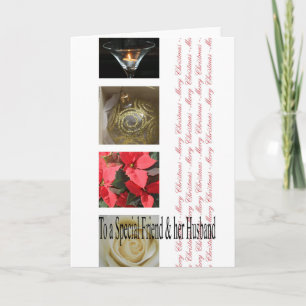 Speciaal vriendin en haar echtgenoot/echtgenote ke feestdagen kaart