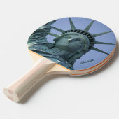Speciaal vrijheidsbeeld pingpongpeddel tafeltennisbatje (Voorkant Gekanteld)