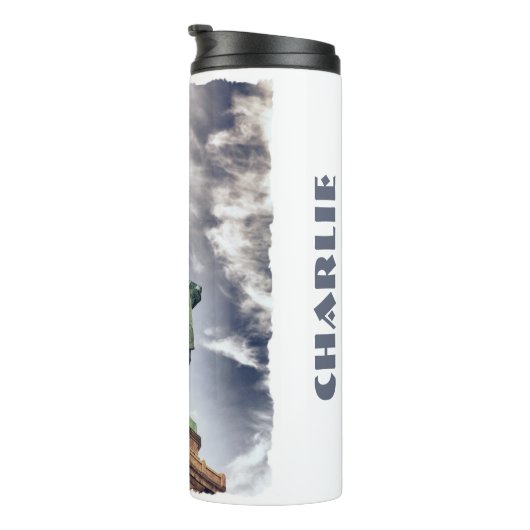 Speciaal vrijheidsbeeld tumbler thermosbeker (Geroteerd rechts)