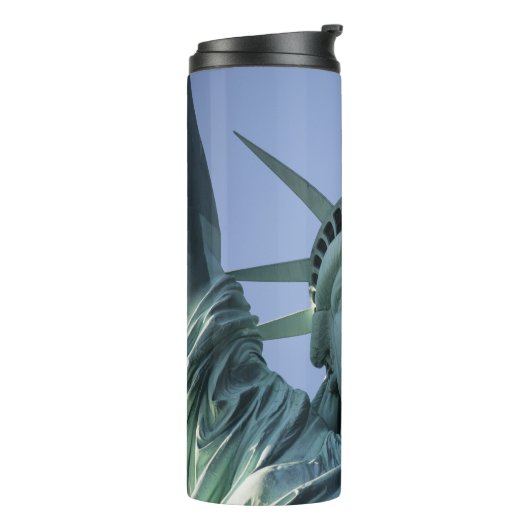 Speciaal vrijheidsbeeld tumbler thermosbeker (Gedraaid links)