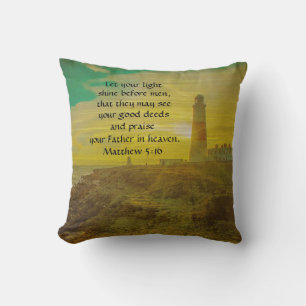 Speciaal vuurtoren - Zonnebijbel Verse Pillow Kussen