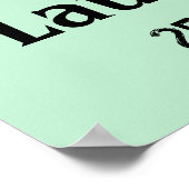 Speciaal wasgoed, Poster voor laundromat (Hoek)