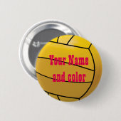 Speciaal waterpolobel-label ronde button 5,7 cm (Voorkant /achterkant)
