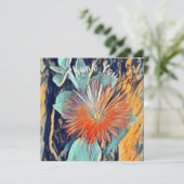 Speciaal Waterverf Art TableRose Hartelijk dank Kaart (Staand voorkant)