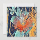 Speciaal Waterverf Art TableRose Hartelijk dank Kaart (Achterkant)