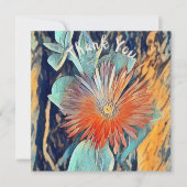 Speciaal Waterverf Art TableRose Hartelijk dank Kaart (Voorkant)