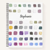 Speciaal Waterverf Patroon Sketchbook Notitieboek (Voorkant)