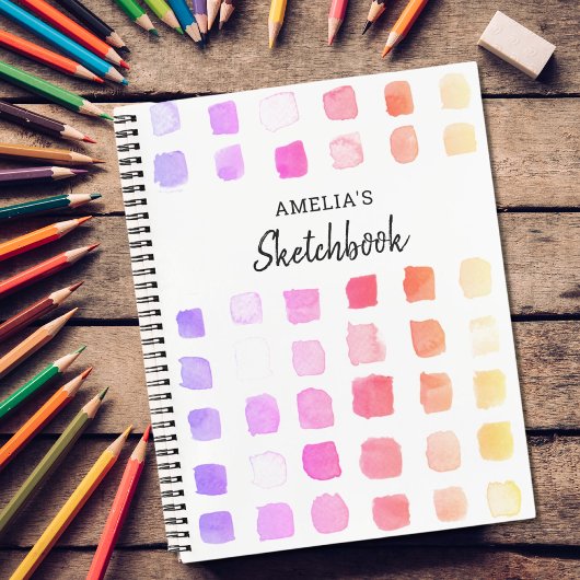 Speciaal Waterverf Rainbow Colors Sketchbook Notitieboek