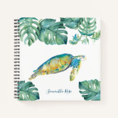 Speciaal Waterverf Zee Turtle Journal Notitieboek (Voorkant)