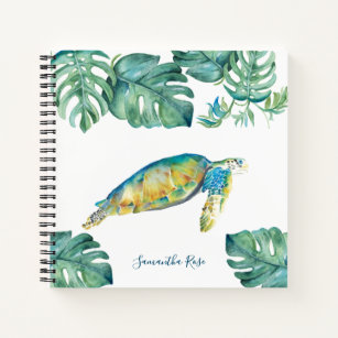 Speciaal Waterverf Zee Turtle Journal Notitieboek
