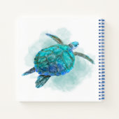 Speciaal Waterverf Zee Turtle Journal Notitieboek (Achterkant)