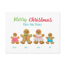 Speciaal Wenskaart van de Gingerbrood-familie