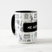 Speciaal wetenschappelijk scheikundewetenschappeli mok (Voorkant links)