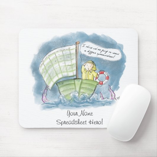 Speciaal winkelspreadsheet Hero! Muismat (Met muis)