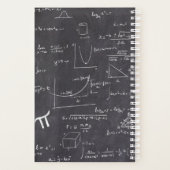 Speciaal wiskunde leraar zwart met vergelijkingen planner (Achterkant)