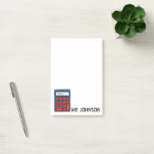 Speciaal Wiskunde van calculator Schoolleraar Gift Post-it® Notes (Kantoor)