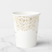 Speciaal Witte Gold-kruisbevestiging Papieren Bekers (Rechts)