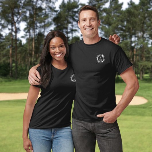 Speciaal Witte Golf Club Naam Stempel T-shirt