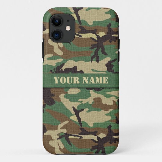 Speciaal Woodland Camouflage iPhone 5/5S Hoesje (Achterkant)