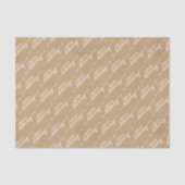Speciaal woord Kunst Faux Rustic Brown Kraft Tissuepapier (Voorkant)