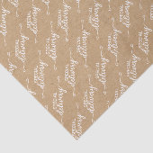 Speciaal woord Kunst Faux Rustic Brown Kraft Tissuepapier (Detail)