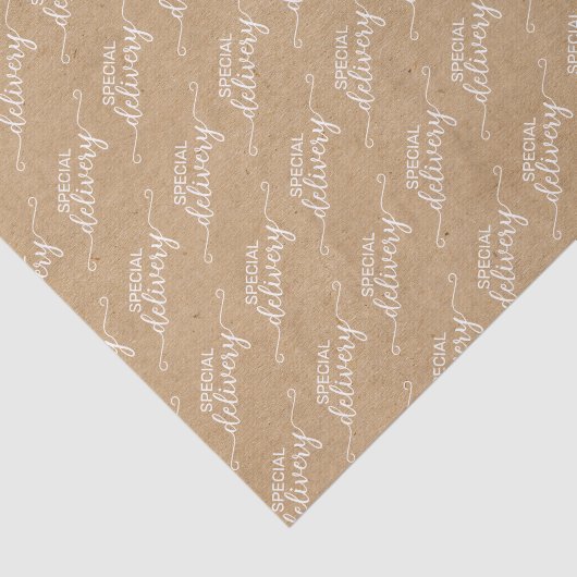 Speciaal woord Kunst Faux Rustic Brown Kraft Tissuepapier (Detail)