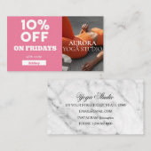 Speciaal Yoga Studio Code op vrijdag Visitekaartje (Voorkant / Achterkant)
