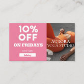 Speciaal Yoga Studio Code op vrijdag Visitekaartje (Voorkant)