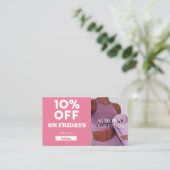 Speciaal Yoga Studio Code op vrijdag Visitekaartje (Staand voorkant)