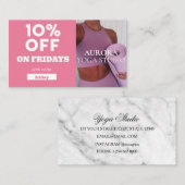 Speciaal Yoga Studio Code op vrijdag Visitekaartje (Voorkant / Achterkant)