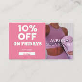 Speciaal Yoga Studio Code op vrijdag Visitekaartje (Voorkant)