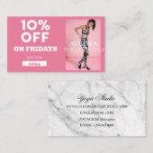 Speciaal Yoga Studio Code op vrijdag Visitekaartje (Voorkant / Achterkant)