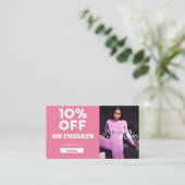 Speciaal Yoga Studio Code op vrijdag Visitekaartje (Staand voorkant)