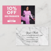 Speciaal Yoga Studio Code op vrijdag Visitekaartje (Voorkant / Achterkant)