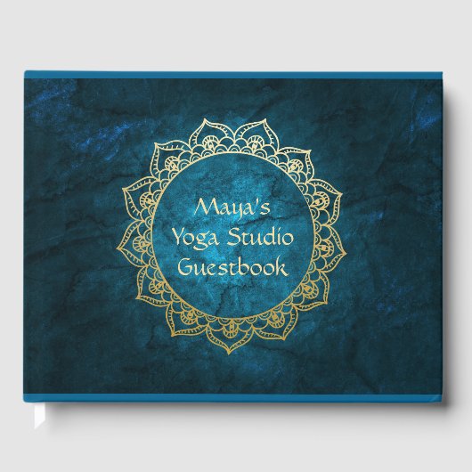 Speciaal Yoga Studio Guestbook Gastenboek (Voorkant)