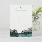 Speciaal Yosemite geïnspireerd Dank u Notecard Bedankkaart (Staand voorkant)