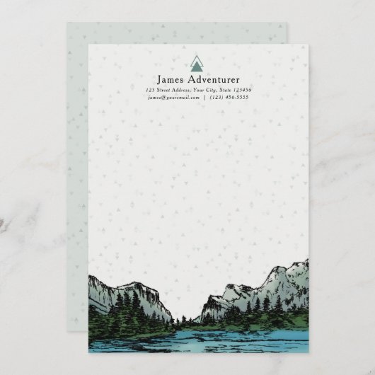 Speciaal Yosemite geïnspireerd Dank u Notecard Bedankkaart (Voorkant / Achterkant)