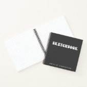 Speciaal zakboek | Groovy Black en White Notitieboek (Binnen)