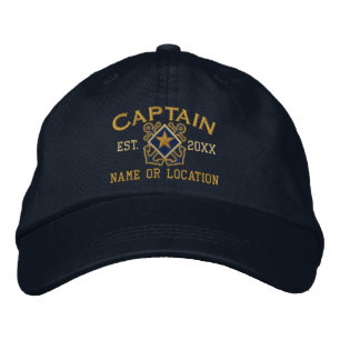 Speciaal Zee Kapitein Nautical Star Embroidery Pet