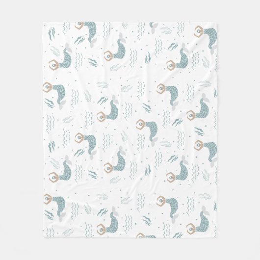 Speciaal Zee ter illustratie van concute-dansende  Fleece Deken (Voorkant)