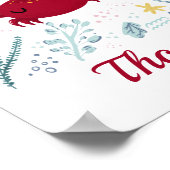 Speciaal Zee van de Rode Krab Life Marine Life Oce Poster (Hoek)