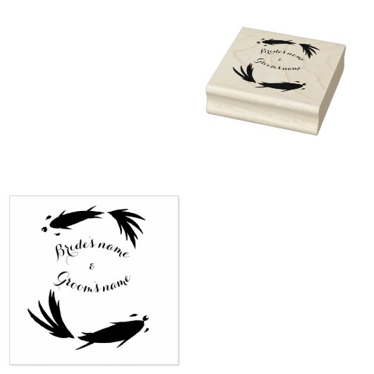 Speciaal Zen Stamp perfect voor Aziatische bruilof Rubberstempel (Gestempeld)