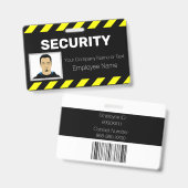 Speciaal zichtbare aangepaste foto-beveiligingside badge (Front & Back)